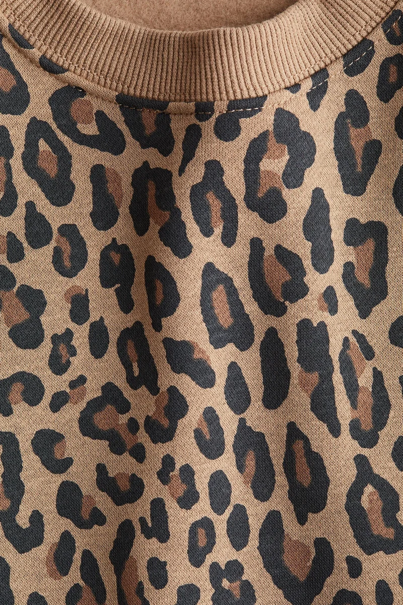 H&M Printed brushed-inside sweatshirt