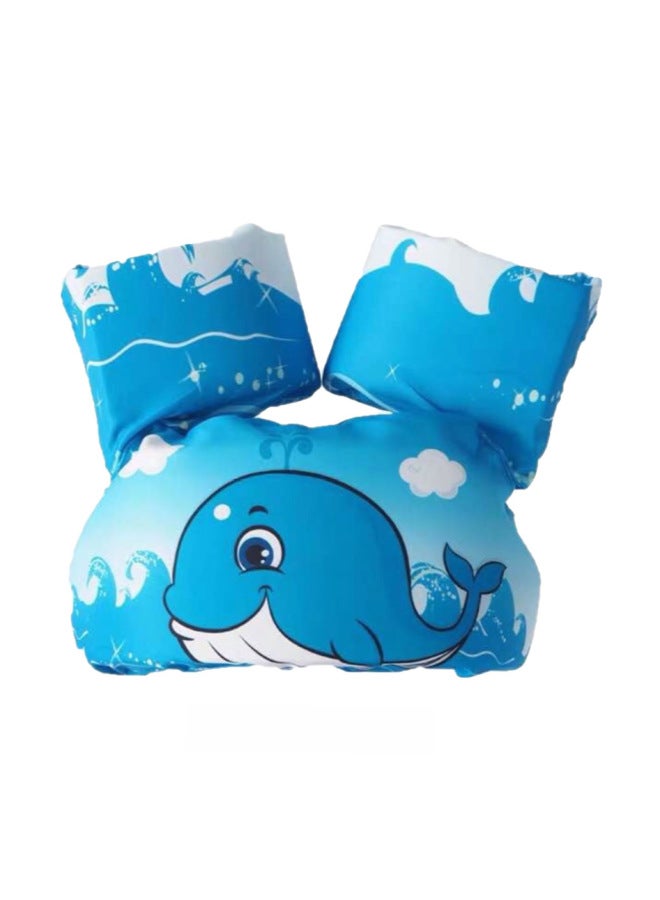 Generic Cartoon Baby Swimming Arm Floats Arm Rings Vest Buoyancy Aid Water Sleeves Swimming Equipment Outdoor Sports Leisure-Color:Big Blue Whale  - Image 1