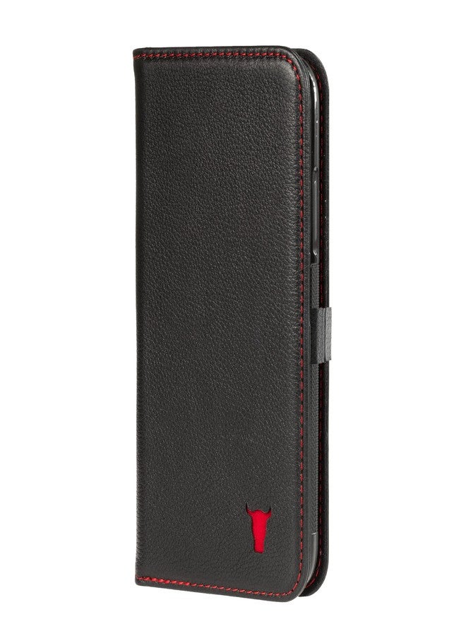TORRO Cell Phone Case Compatible with Apple iPhone 11 Pro Max Genuine Quality Leather Flip Cover with [Card Slots] [Horizontal Viewing Stand] [Durable Frame] 6.5 Inch 2019 Release (Black) - Image 1