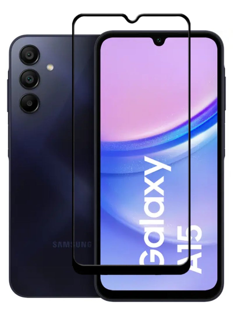 ACLIX Antistatic ESD Dustproof Premium Quality High Definition Tempered Glass Screen Protector Designed For Samsung Galaxy A15 - Image 1