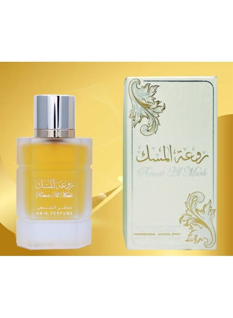 Hair perfume for women. The fragrance features an oriental scent of white musk. 50 ml
