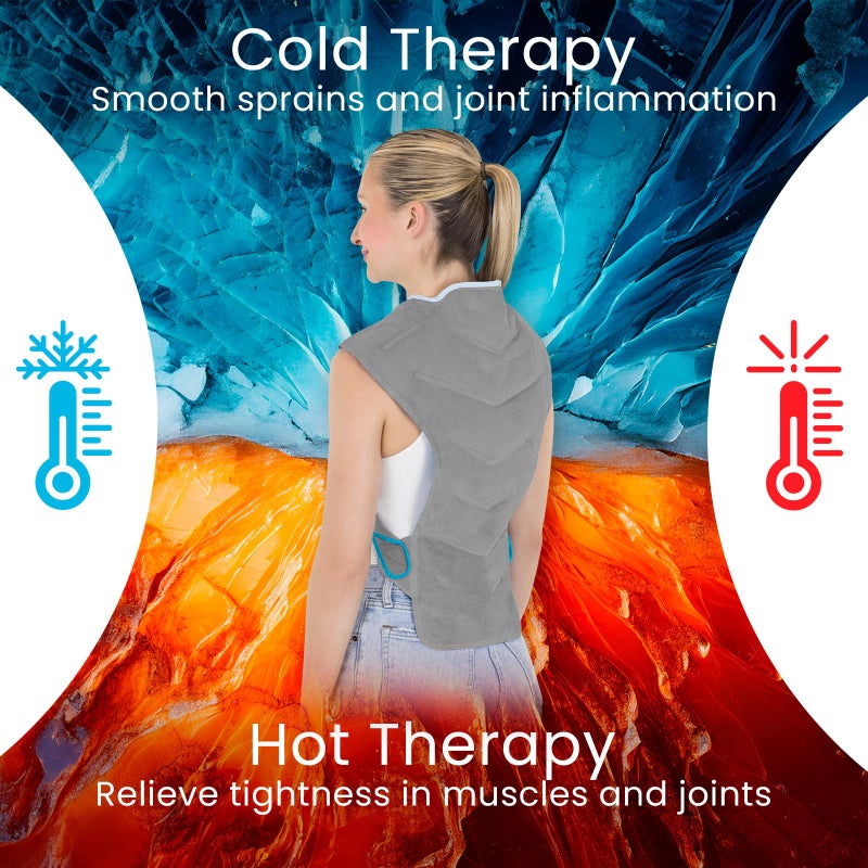 Arctic Flex Artic Flex Large Ice Pack for Back - Full Back Ice Pack Wrap for Pain Relief - Reusable Cooling Pad with Straps, Extra Large and Wearable - Hot and Cold Therapy for Men & Women - for Muscle Fatigue - Image 4