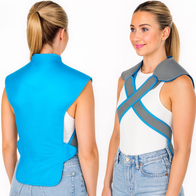 Arctic Flex Artic Flex Large Ice Pack for Back - Full Back Ice Pack Wrap for Pain Relief - Reusable Cooling Pad with Straps, Extra Large and Wearable - Hot and Cold Therapy for Men & Women - for Muscle Fatigue - Image 1