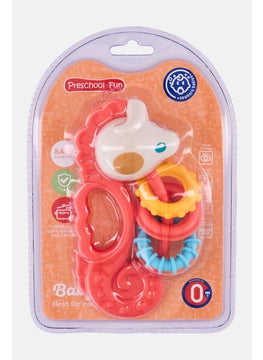 Haima Gum Ring Bell Teether, Red