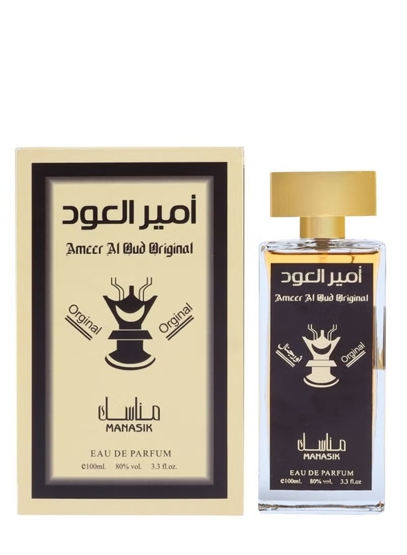 مناسك عطر امير العود الاصلي للرجال من ماناسيك - او دي بارفان، 100 مل - Image 1