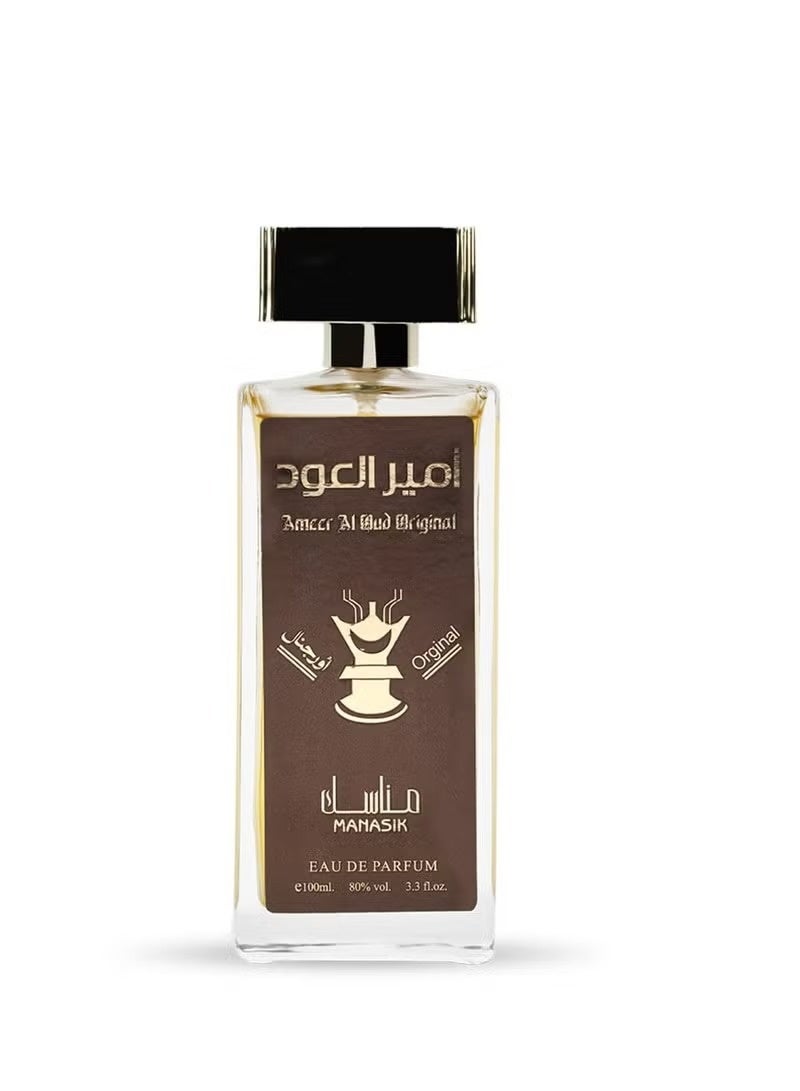 مناسك عطر امير العود الاصلي للرجال من ماناسيك - او دي بارفان، 100 مل - Image 2