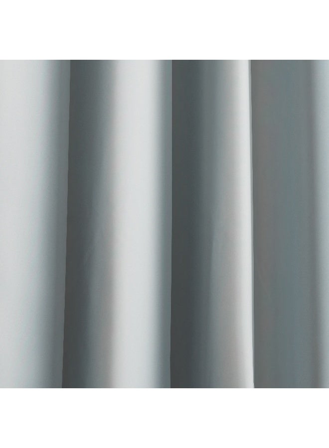 Home Box 4-Piece Solid Window Curtain Set Includes 2xCurtain 140x240cm, 2xTie Band 10x60cm - Image 5