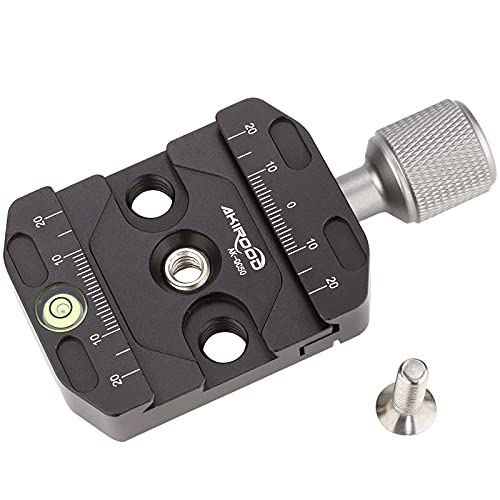 AKIROOD 50mm Quick Release Clamp with Arca Style Plate Fits for Tripod Ballhead Universal QuickChange seat monopod Head Tripod Quick Release Plate - Image 3
