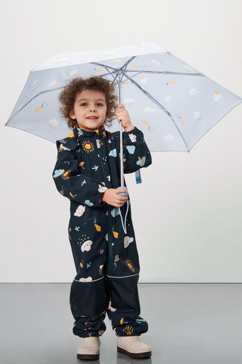 Tchibo جاكيت سافل شيل للأطفال الأولاد بطبعة شاملة، أزرق داكن - Image 1