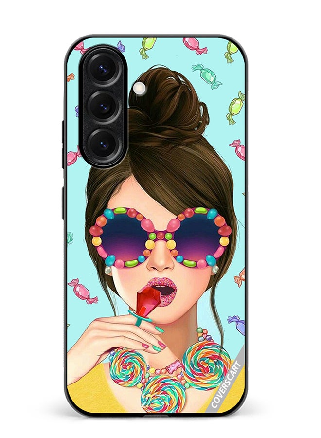VR CREATIVE Protective Case Cover For Samsung Galaxy S25 Plus Stylish Girl Design Multicolour