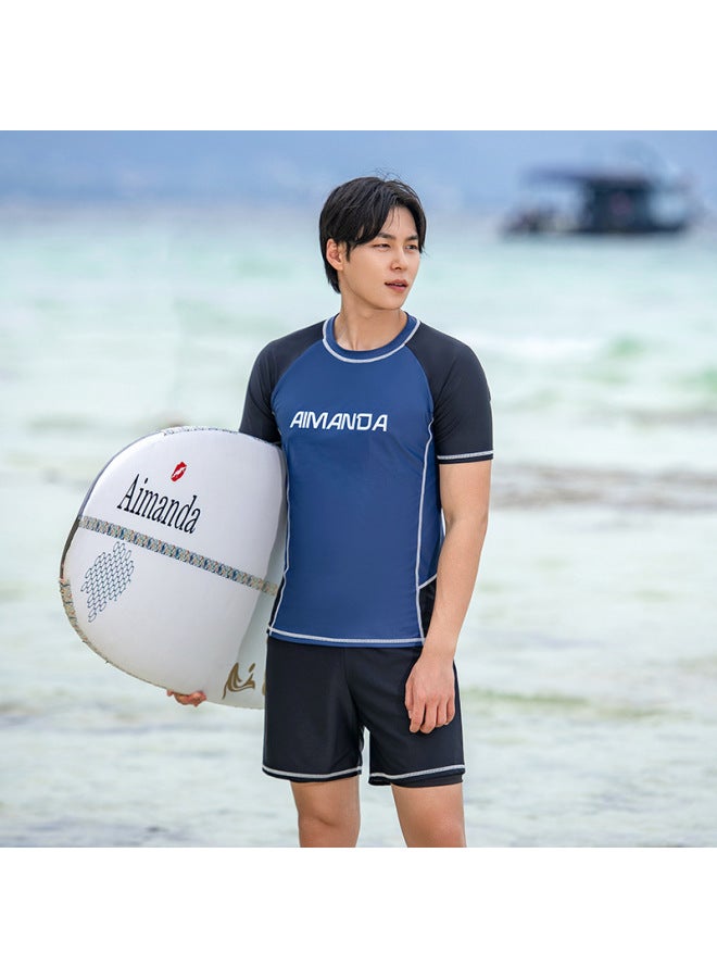 Generic New Swimsuit Men's Swimming Men's Suit Boys' Top Anti-embarrassment Swimming Trunks Full Body Men's Professional Foreign Trade Swimsuit 
