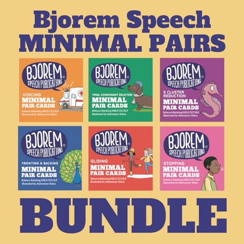 Bjorem Speech Minimal Pairs Bundle Comprehensive Phonological Speech Therapy Card Set Approach for Speech Sound Disorders and Discrimination Includes 6 Decks with Over 300 Target Words - Image 5