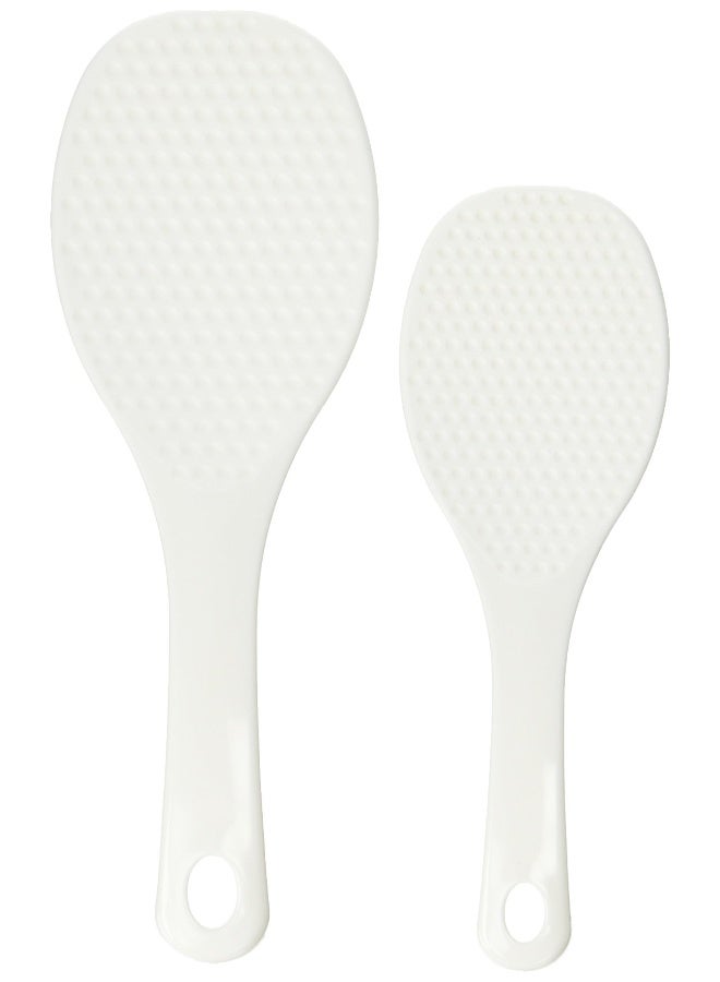 Inomata 1150 Rice Paddle, White, Melamine - Image 1