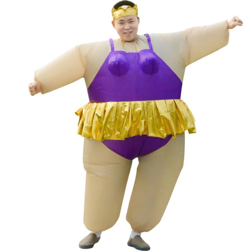 Annual Performance Doll Ballet Inflatable Suit Fat Man Inflatable Sumo Funny Party Activity Ballet Inflatable Suit - Image 4
