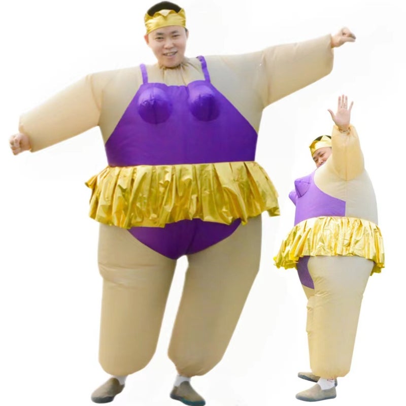 Annual Performance Doll Ballet Inflatable Suit Fat Man Inflatable Sumo Funny Party Activity Ballet Inflatable Suit - Image 2