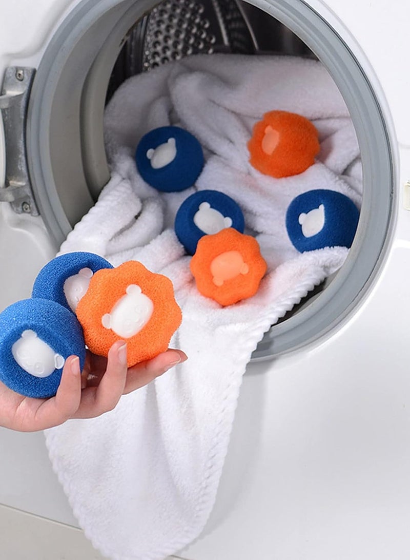 Hair Catcher Balls, Reusable Absorbent Hair Catchers for Washing Machines and Clothes, Washer and Dryer Hair Catchers for Clothes, Dogs, Cats, and Pets - Multicolor - Image 1
