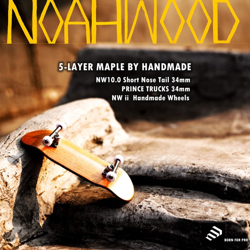 NOAHWOOD Fingerboards PRO Parts Handmade wheel (Anti-fake Black LOGO can be erased) White ii 4 Pcs - Image 5