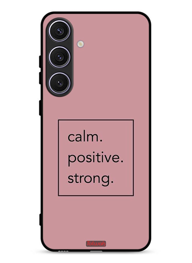 Tolwak Samsung Galaxy S24 5G Protective Case Cover Calm Positive Strong - Image 1