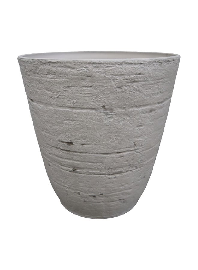 serene Durable and Elegant Design Round Resin Planter Stone 78.5 x 51.5 x 51.5 cm SL6084A+ - Image 1