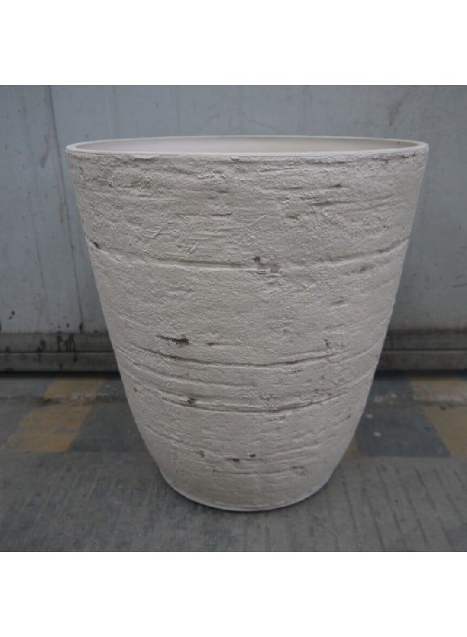 serene Durable and Elegant Design Round Resin Planter Stone 78.5 x 51.5 x 51.5 cm SL6084A+ - Image 2