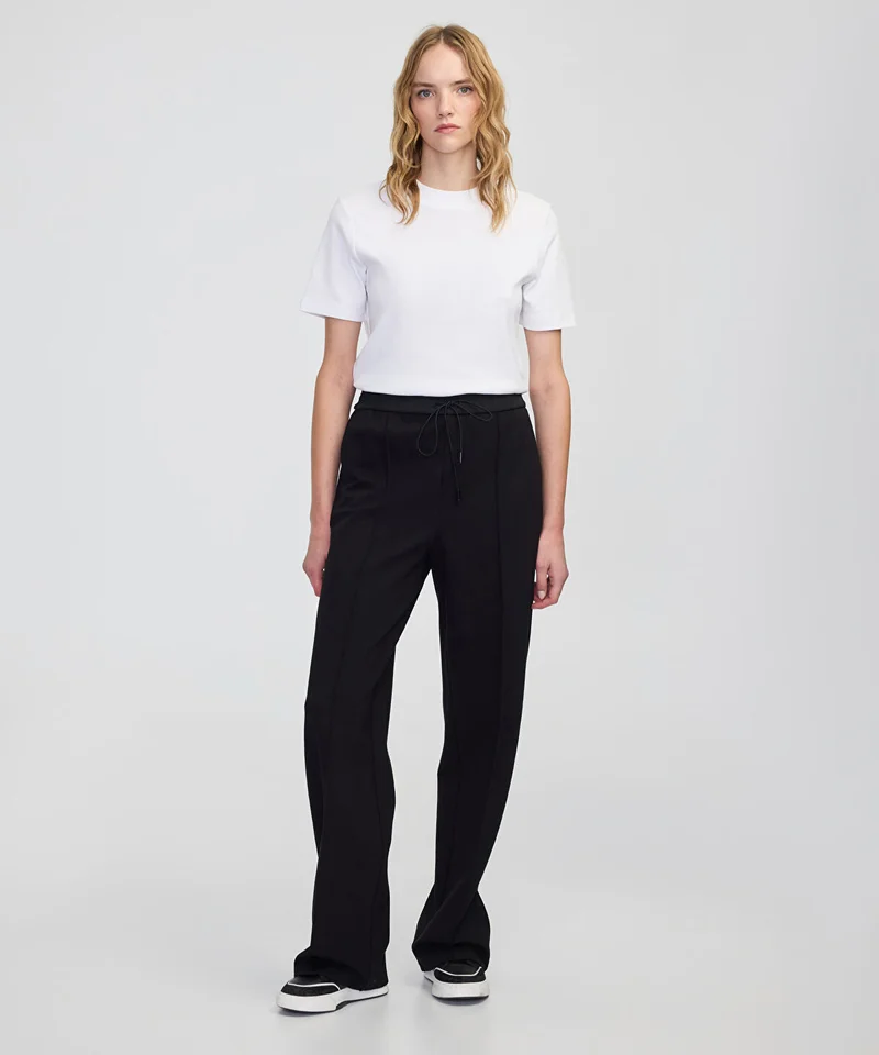 Ipekyol Mixed Wide-Leg Trousers