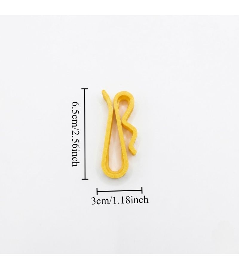 Yellow 3D Printed Car Eyeglass Holder Sun Visor Organizer - Image 3