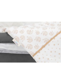 Sema Bebe Sema Baby 6 Piece Luxury Park Bed Baby Sleeping Set - Ecru Fil  - Image 2