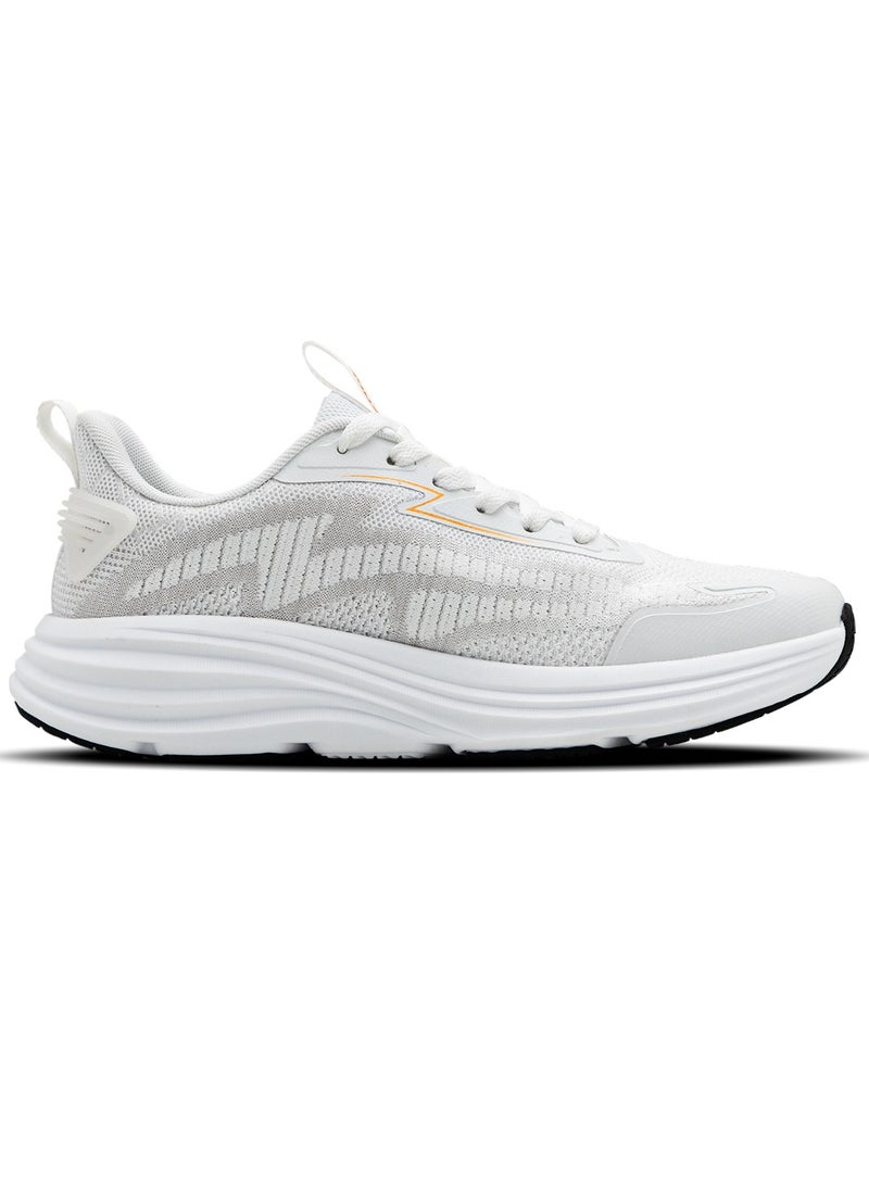 HUNDRED Hundred Softstride  Multipurpose Shoes | Running, Walking, Training, Gym & Jogging | Active Grip Rubber Technology | Heel Shield Protection (White/Gold/Black - EUR 41)  - Image 2