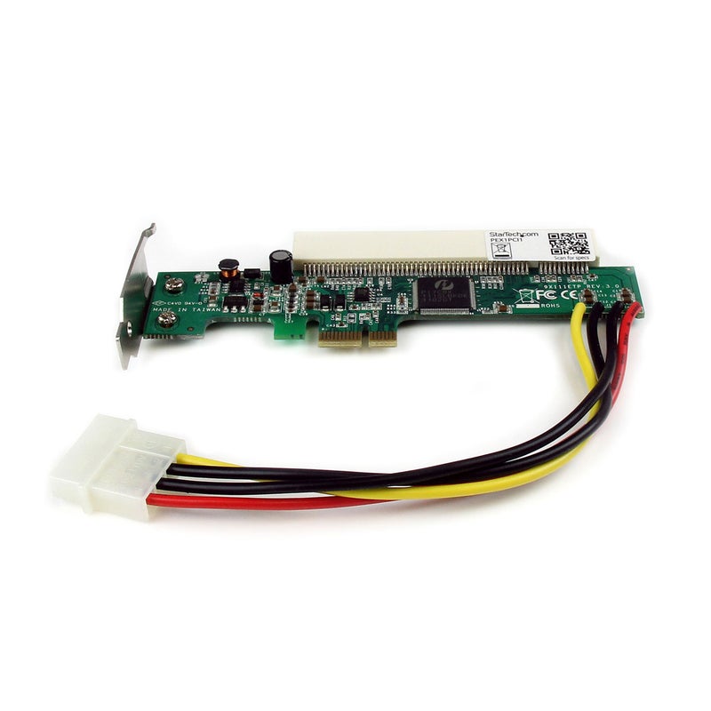 StarTech.com PCI Express to PCI Adapter Card - PCIe to PCI Converter Adapter with Low Profile / Half-Height Bracket , TAA (PEX1PCI1) - Image 2