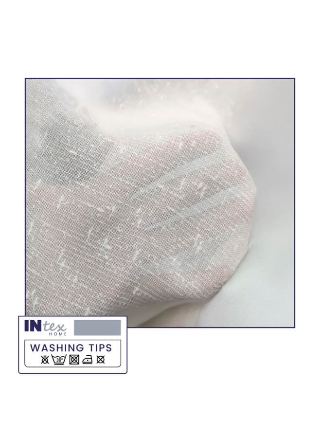  انتكس بيت الستائر ستائر كتان أنيقة - قماش شبه شفاف - ديكور أنيق لغرفة المعيشة وغرفة النوم - ستائر خفيفة الوزن مع حلقات فولاذية - قطعة واحدة - Image 5