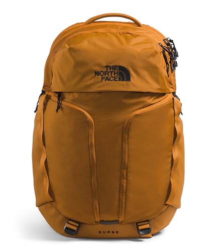 THE NORTH FACE Surge Commuter Laptop Backpack | Daypack with Water Repellent Finish, 16" Laptop Sleeve, Reflective Details, Timber Tan, One Size - Image 1