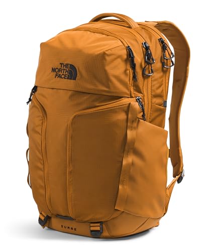 THE NORTH FACE Surge Commuter Laptop Backpack | Daypack with Water Repellent Finish, 16" Laptop Sleeve, Reflective Details, Timber Tan, One Size - Image 2