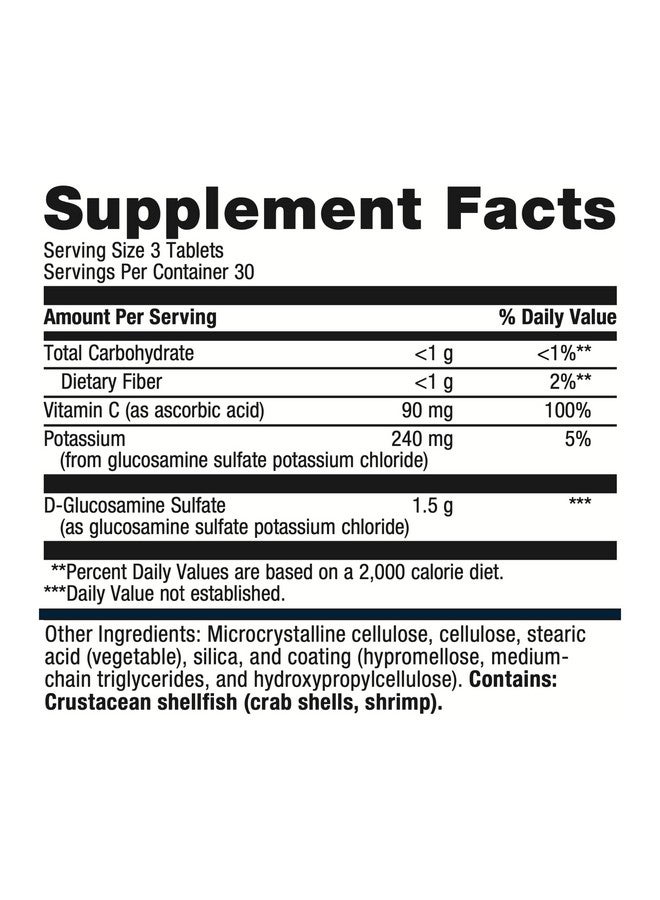 Metagenics Glucosamine Sulfate - Joint Health & Cartilage Health Supplement* - with Vitamin C, Potassium & D-Glucosamine Sulfate - 90 Tablets - Image 2