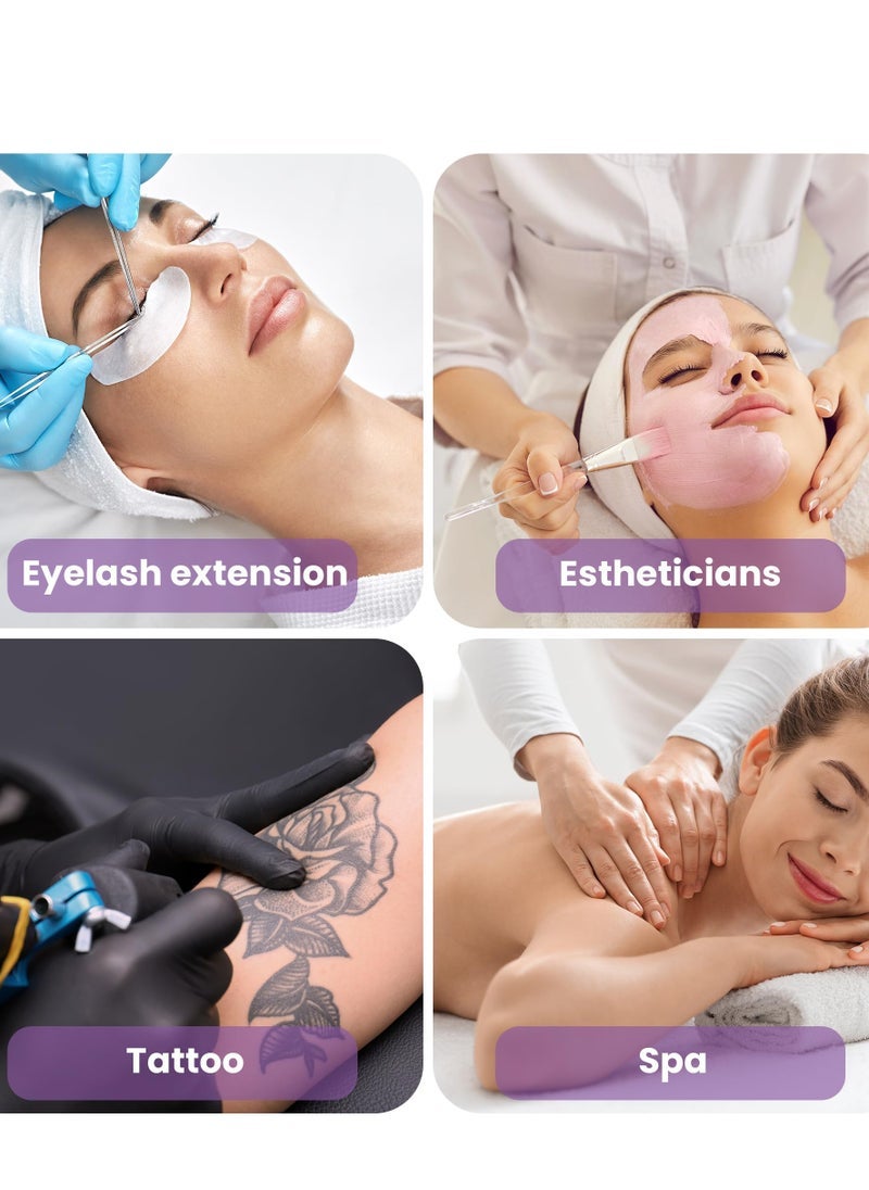 XiuWoo Eyelash LED Floor Light Half Moon Lamp with Tray and Phone Stand for Lash Extension Lighting for Beauty Skincare Lashes Eyebrows Filming Content Creation with Adjustable Brightness & Height - Image 4