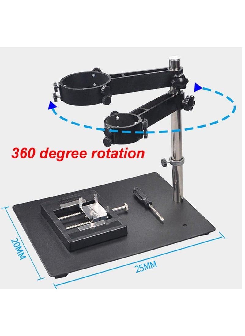 Hot Air Gun Holder Stand, Multi-Function 360° Rotated Height Adjustable Brackets for BGA SMD Rework Soldering Station