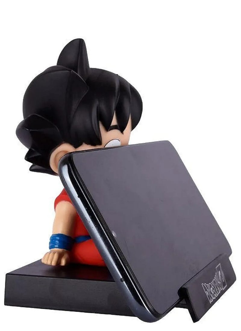 Generic - Super Hero Goku Orange Action Figure Limited Edition DBZ Bobblehead with Mobile Holder for Car Dashboard, Office Desk & Study Table - Image 1