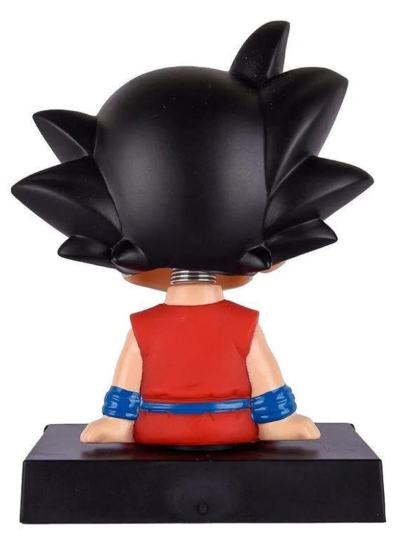 Generic - Super Hero Goku Orange Action Figure Limited Edition DBZ Bobblehead with Mobile Holder for Car Dashboard, Office Desk & Study Table - Image 1