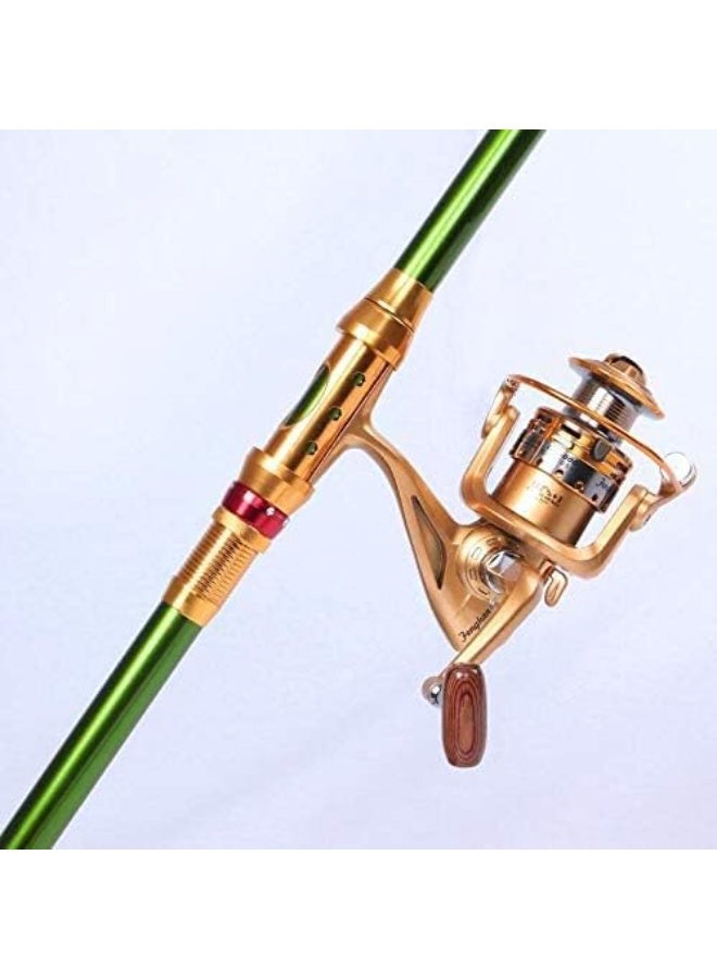 Telescopic Super Hard Saltwater Travel Spinning Fishing Rod Pole - Image 3