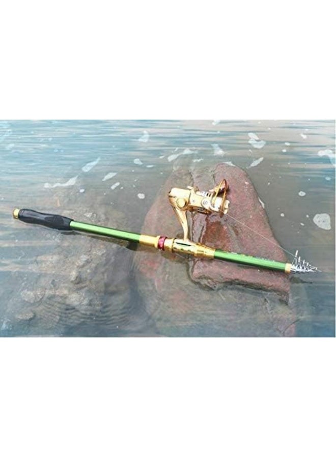 Telescopic Super Hard Saltwater Travel Spinning Fishing Rod Pole - Image 4