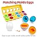 FQKIOMY Toddler Eggs ToysMontessori Geometric Egg Early Fine Motor Skills Learning Color Sorting Shape Sorter Matching Game Easter Basket Stuffers Toys for Kids Boys Girls Ages 13 - Image 4
