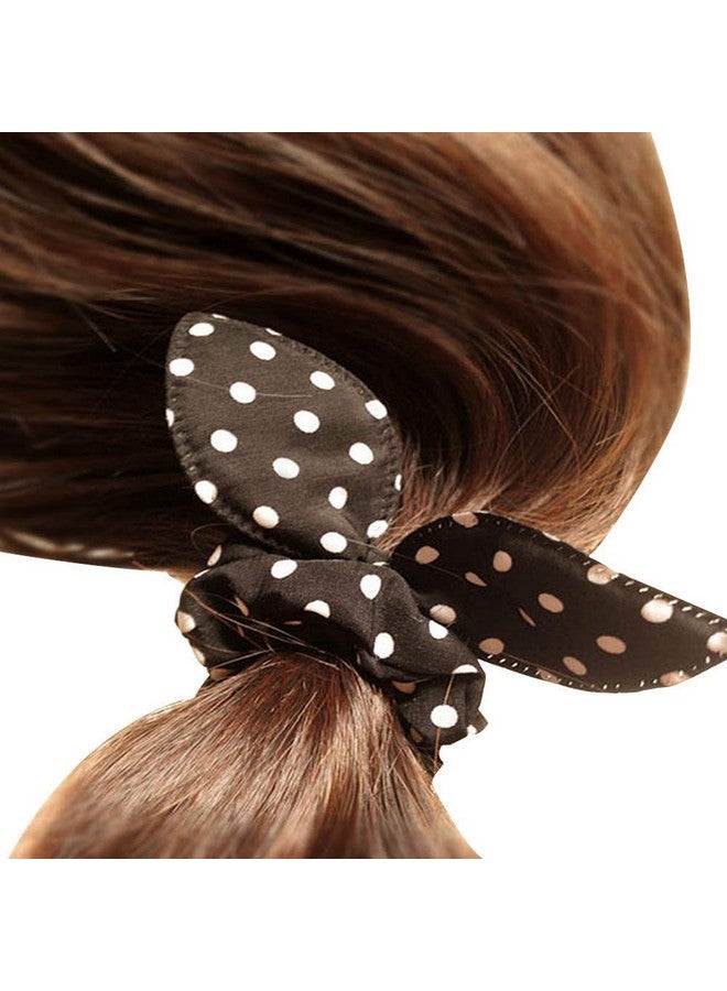 ادفانسد إستور ربطة شعر على شكل أذن أرنب للبنات من advancedestore، أربطة مطاطية على شكل ذيل حصان (متعدد الألوان) - (24 قطعة) - Image 4