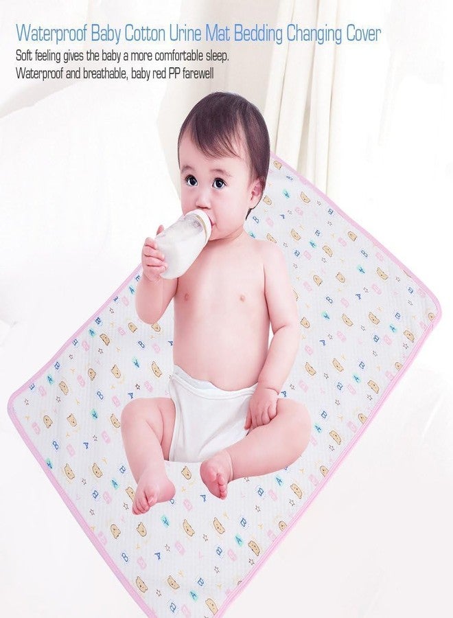 4NEwBiES Baby's Soft Cotton Diaper Changing Mat/Sleeping mats/Water Proof Bed Protector with Foam for New Born Baby-0 to 6 Months (Standard, 4 Pc) - Image 3