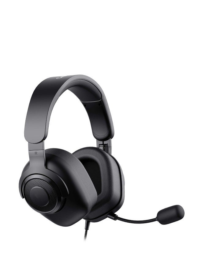 Wired Gaming Headphone with Mute Button and Volume Control Wheel, Immersive Stereo Sound,Soft Memory Foam Earmuffs，360° Omnidirectional Sound Pickup  - Image 2