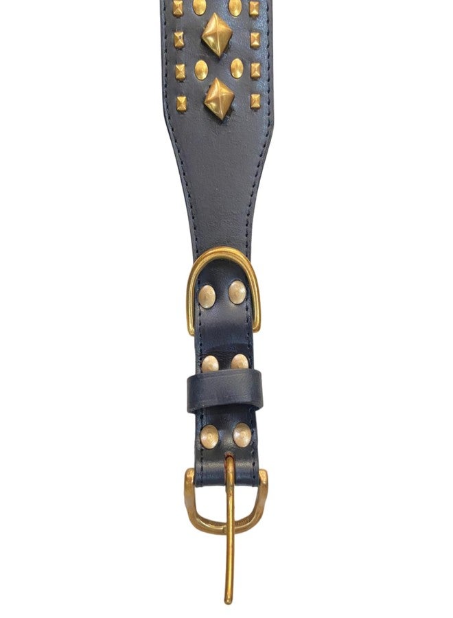 BohoBark Leather Pet Seat Belt Anti-bite Neck Strap Fierce Dog Bullet Rivet Collar Personalize Dog Accessories - Image 5