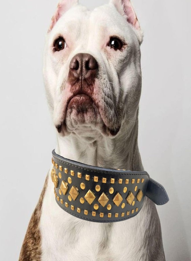 BohoBark Leather Pet Seat Belt Anti-bite Neck Strap Fierce Dog Bullet Rivet Collar Personalize Dog Accessories - Image 1