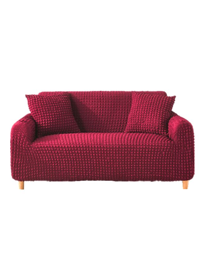 NIBEMINENT Three Seater Sofa Cover Red - Image 1