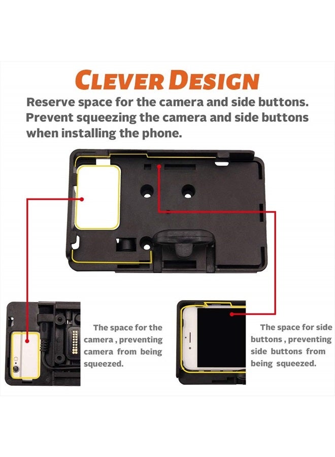 Estelle Motorcycle Phone Mount with USB Charger Mobile Phone holder GPS Navigation Bracket for BMW R1200GS R1250GS LC ADV Adventure F700GS F800GS F750GS F850GS for Honda CRF1000L Africa Twin Accessories - Image 3