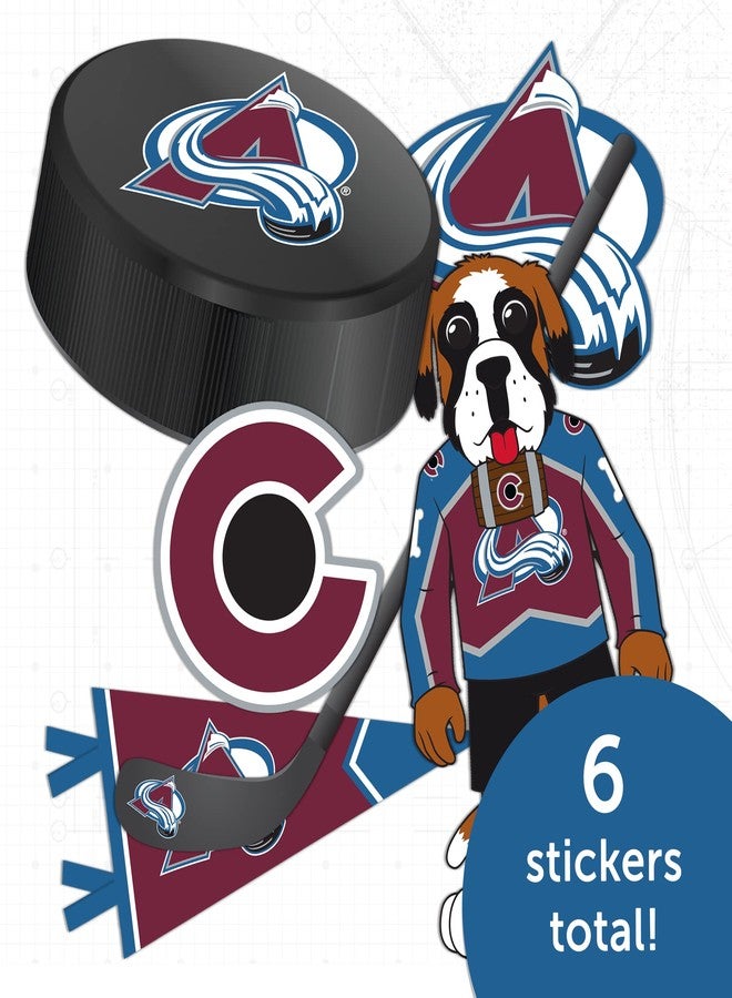 Desert Cactus Colorado Avalanche Sticker NHL Team National Hockey League Vinyl Decal Laptop Water Bottle Car Scrapbook Sheet (Type 2) - Image 4