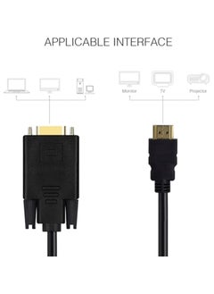 HDMI to VGA,1.8m Gold-Plated 1080P HDMI Male to VGA Male Adapter Cable Compatible for Computer, Laptop, PC, Monitor, Projector, HDTV, DVD, Xbox - 6 Feet - pzsku/ZEC82617C84C98B5C26ADZ/45/_/1733984511/72a88c4c-665f-4d0a-89e8-f0ae4eccb8b9