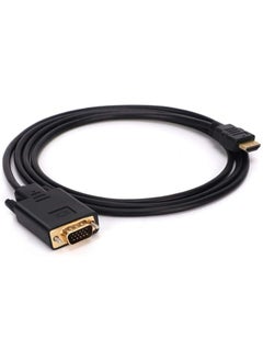 erorex HDMI to VGA,1.8m Gold-Plated 1080P HDMI Male to VGA Male Adapter Cable Compatible for Computer, Laptop, PC, Monitor, Projector, HDTV, DVD, Xbox - 6 Feet  - Image 1